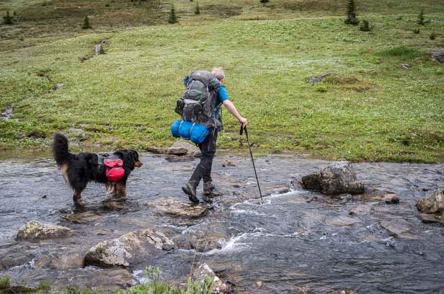 My husband is better at rock-hopping; I would have put on my water shoes