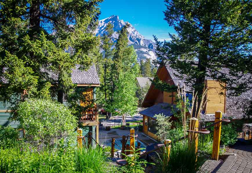 Beautiful backdrop of Cascade Mountain