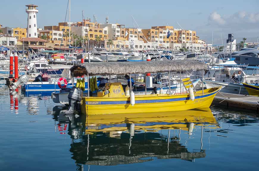 Travel tips for Cabo San Lucas - note the harbour in Cabo San Lucas