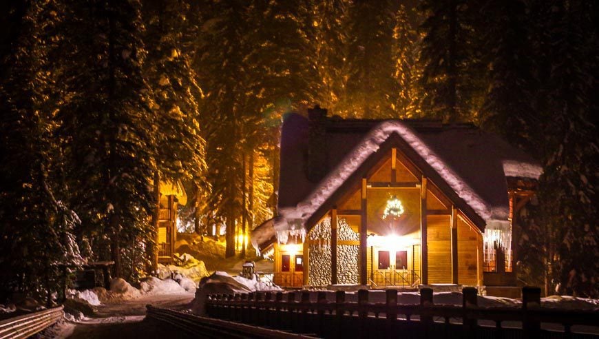 Places to stay in the Canadian Rockies include Emerald Lake Lodge