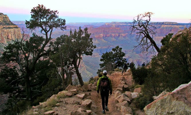 A dawn start - heading back to the North Rim of the Grand Canyon