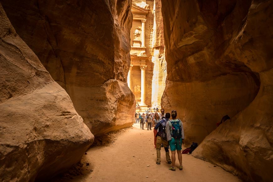 Almost at the Treasury in Petra