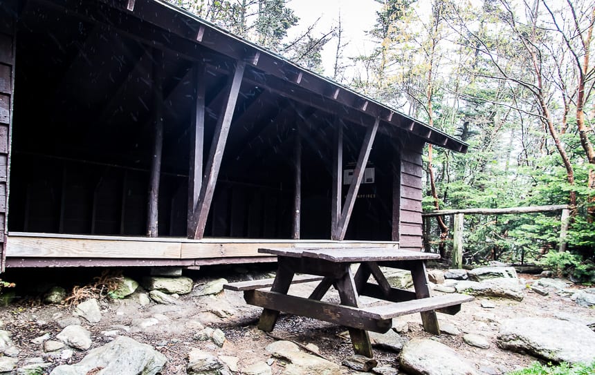 One of the shelters along the Appalachian Trail near Pinkham Notch, NH