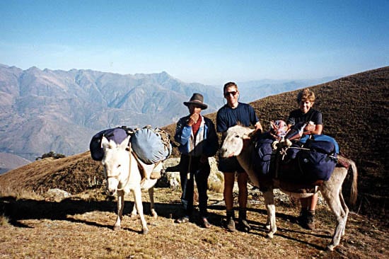 Our donkey driver at the start of the Cordillera Blanca