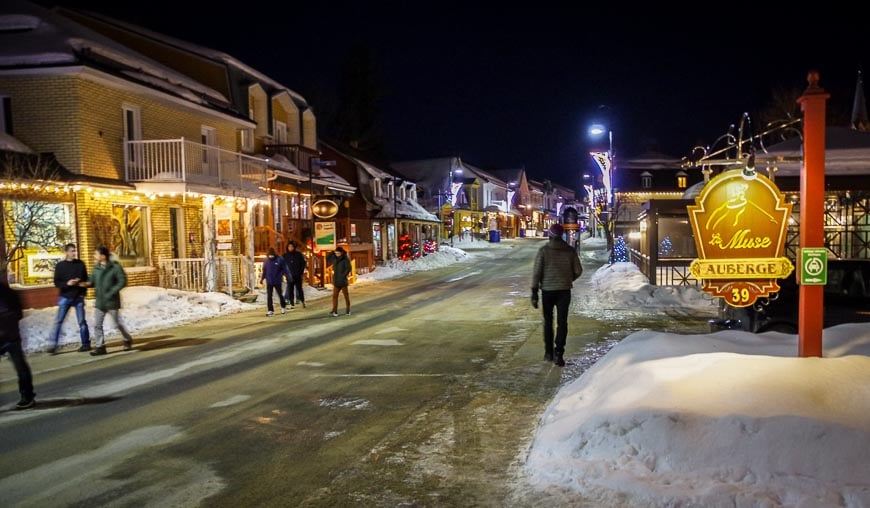 Exploring the main street which reminds me a lot of old Quebec City