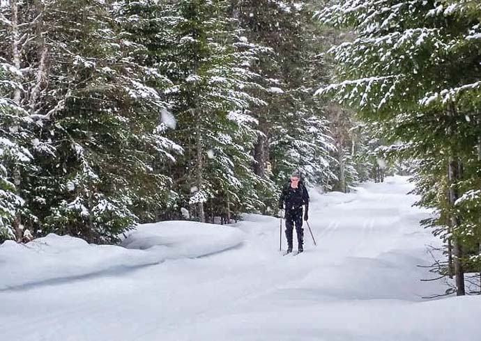 Fabulous cross-country skiing at Mont Grand-Fonds