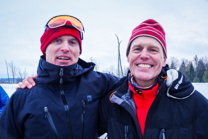 A couple of friends from Old Chelsea, Quebec - who did it because the Coureur des Bois category was on their bucket list