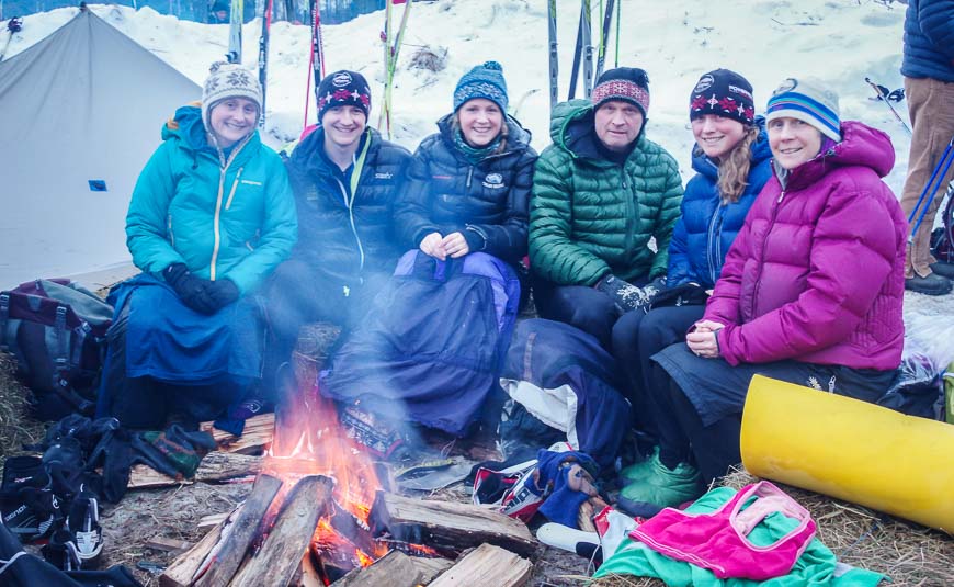 I'm in awe of this family of 6 from Vermont; it was the 5th year the 18 year old boy had done it!