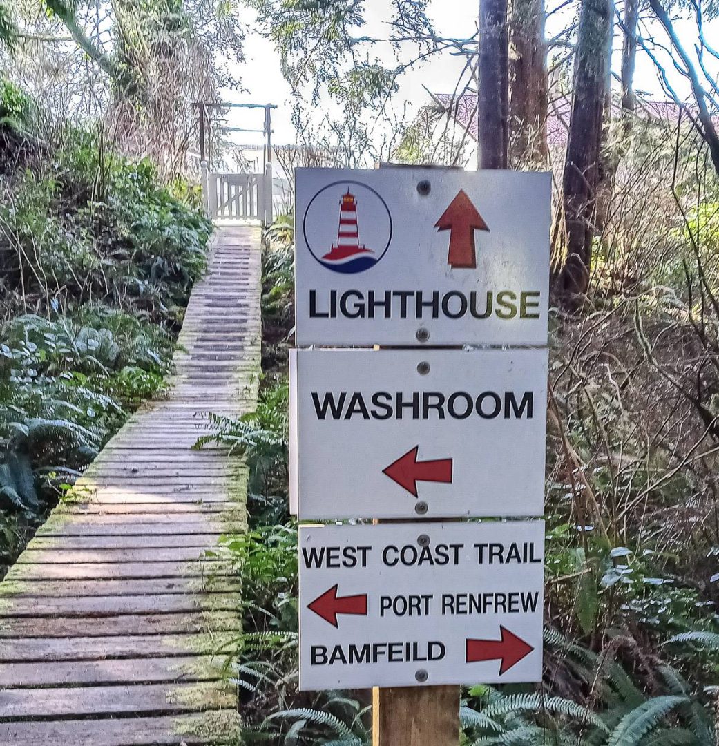 Signage along the West Coast Trail