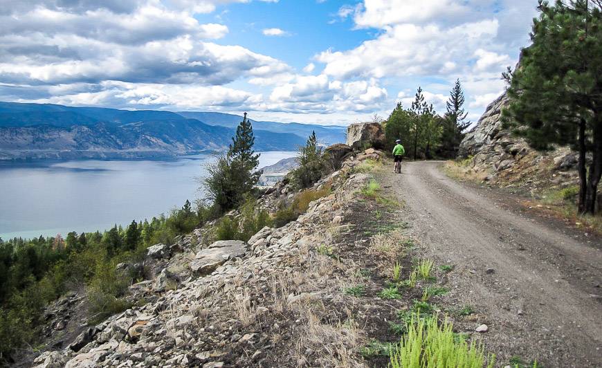 A pretty section of the Kettle Valley Railway close to Penticton