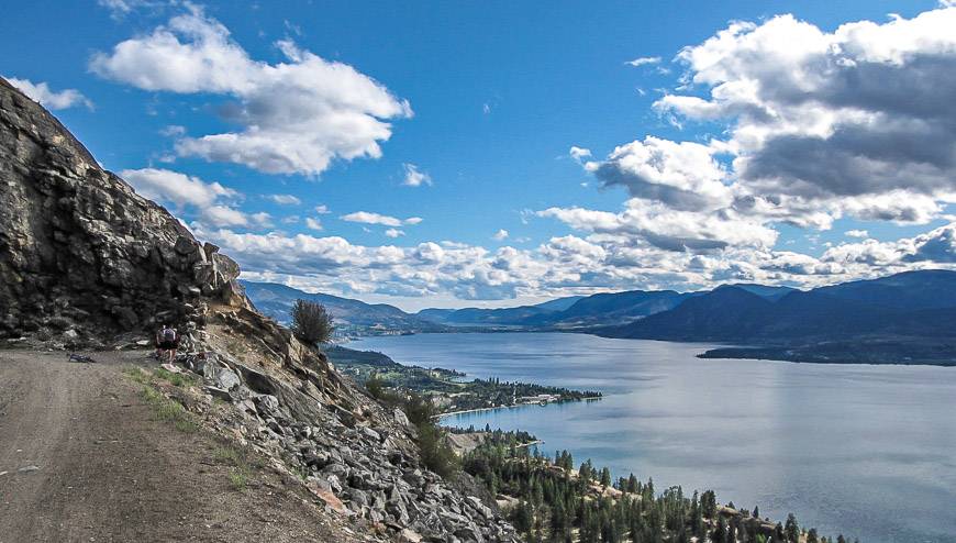 Beautiful Okanagan Valley view from just before the last tunnel on the way to Penticton - one of the best South Okanagan bike rides