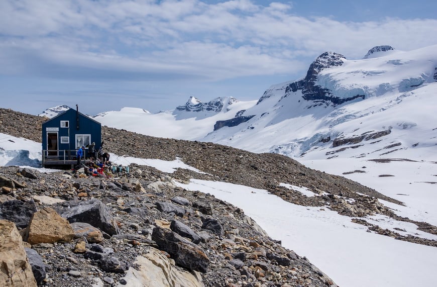 Fantastic mountain scenery around the Balfour Hut