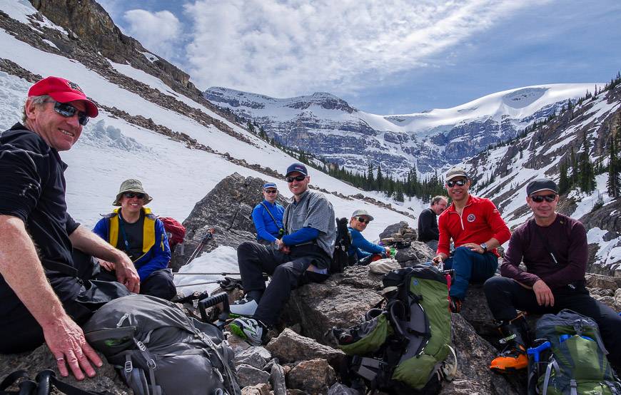 Our first lunch break as a group