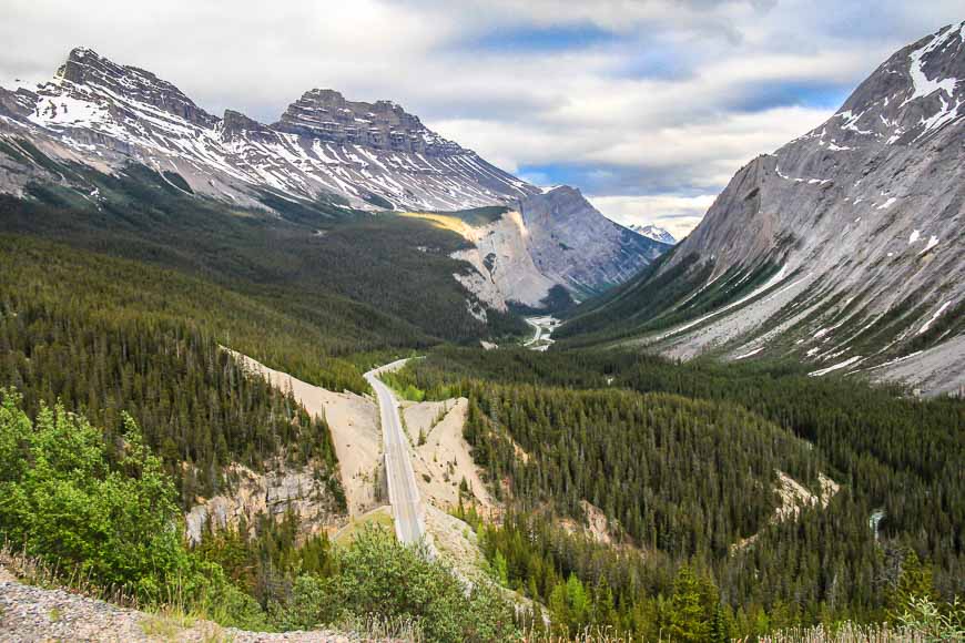 The beautiful Icefields Parkway - get to it from Banff or Jasper