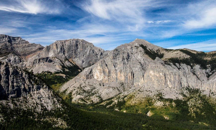 The beautiful backside of Mt Yamnuska