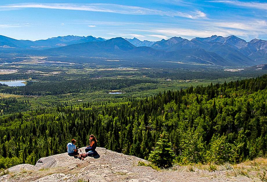 A good view point early on in the hike - where families often turn back