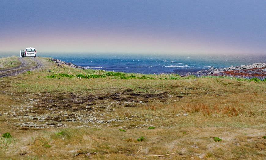 Catching a rainbow on the horizon on the Snaefellsnes Peninsula  