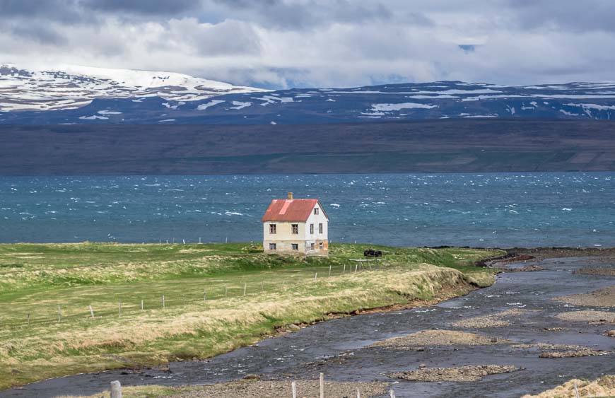 Lonely churches with a view in the Westfjords area