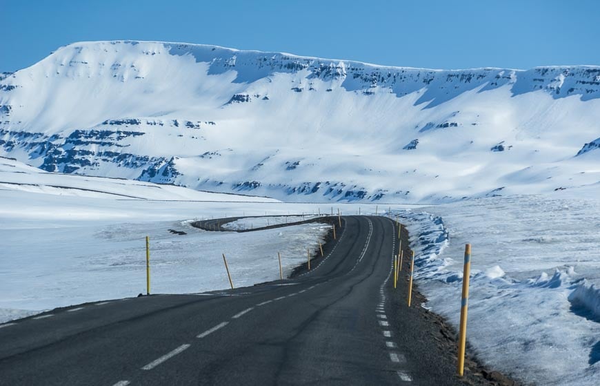 The crazy beautiful road to Seydisfjordur - in late May