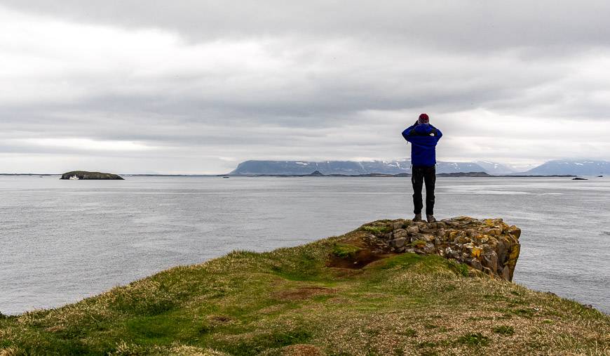 Looking out in the direction of the Flatey Islands