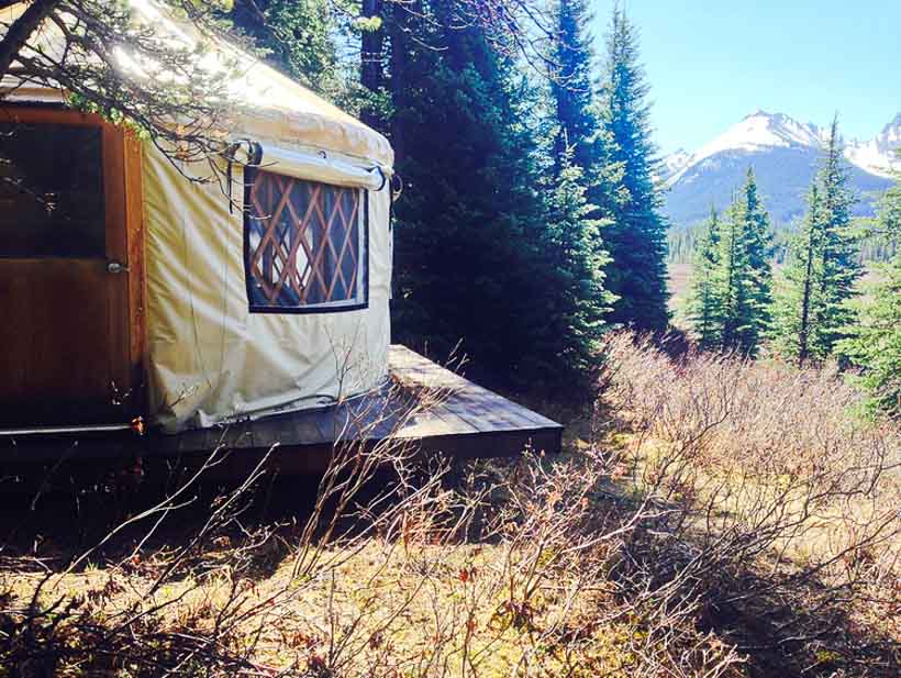 Yurts at Mount Engadine Lodge