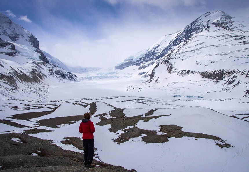 no matter what the season get out of your car and walk a little closer to the Icefields