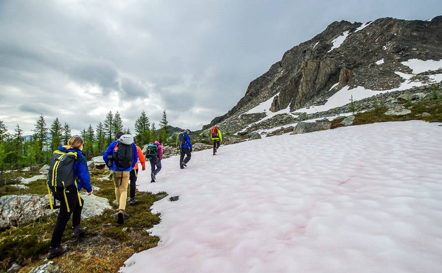 The approach to the start of the Via Ferrata