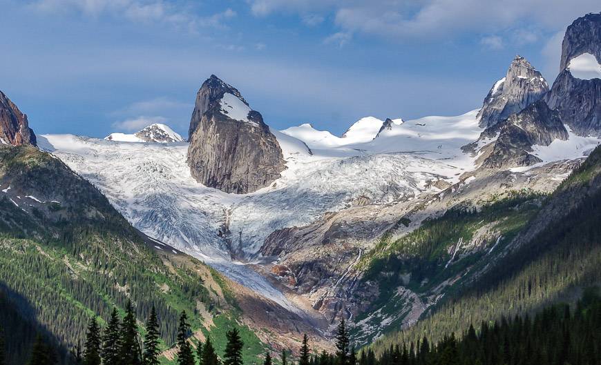 Hard to beat this view from the CMH Bugaboos Lodge