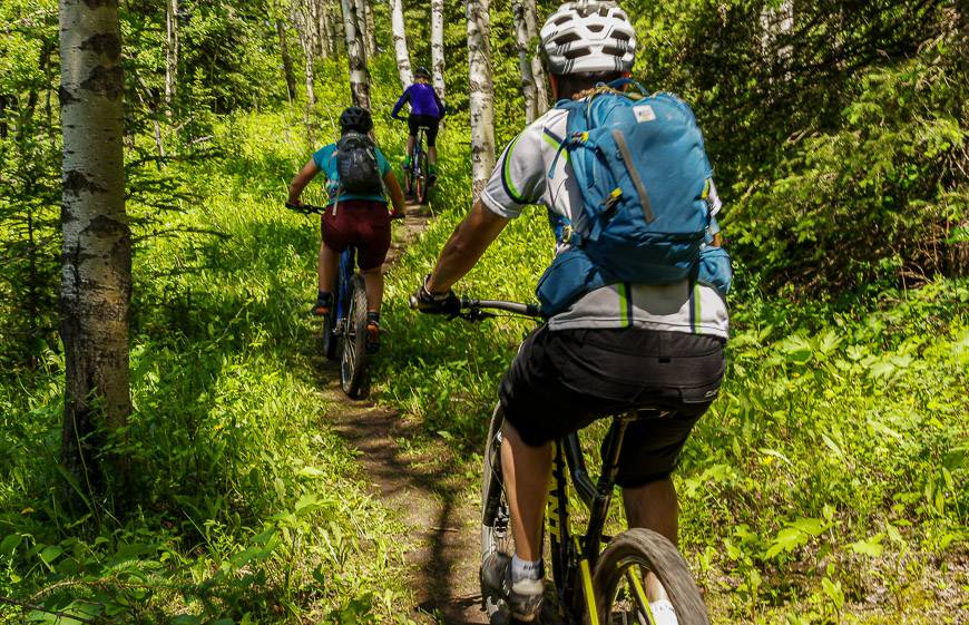 Mountain biking in Cypress Hills Provincial Park