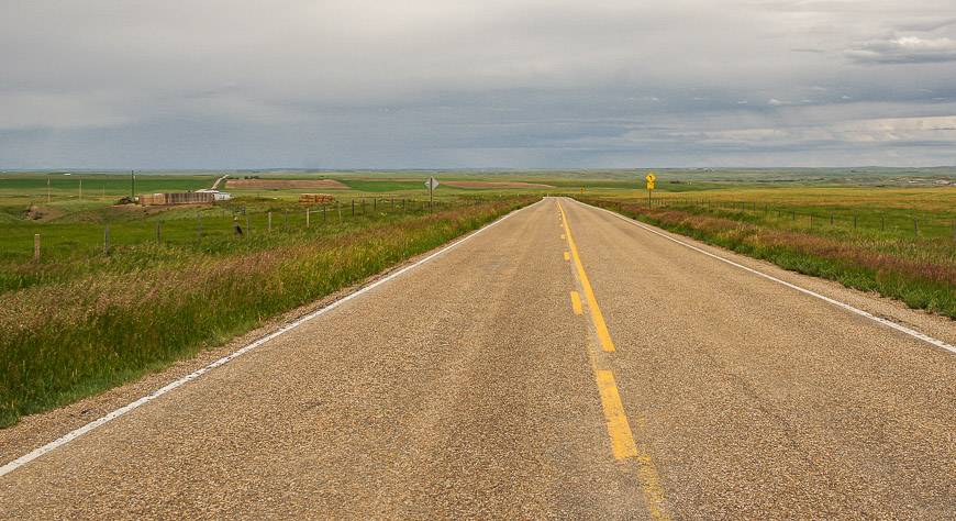 It's a beautiful drive into Cypress Hills Provincial Park along Highway 41