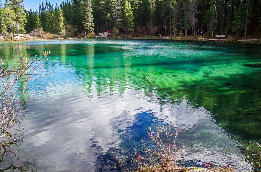 The Grassi Lakes are also a great place for a picnic
