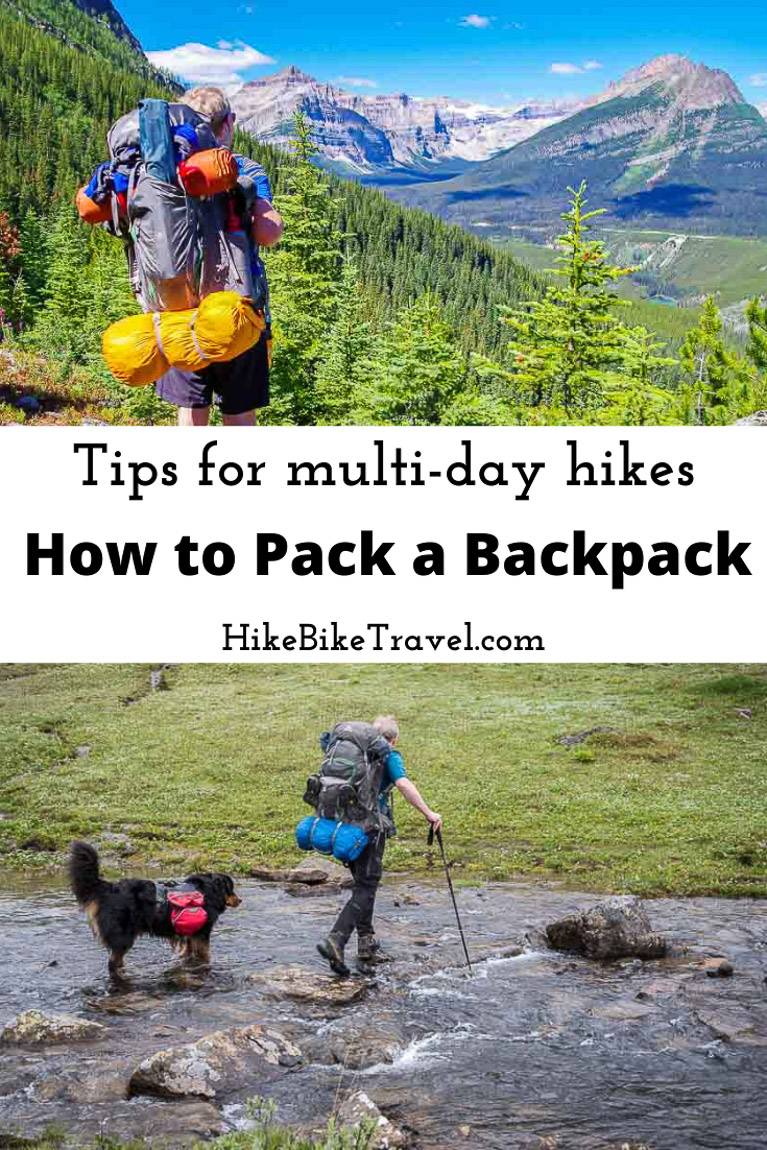 How to pack a backpack - tips for multi-day hikes