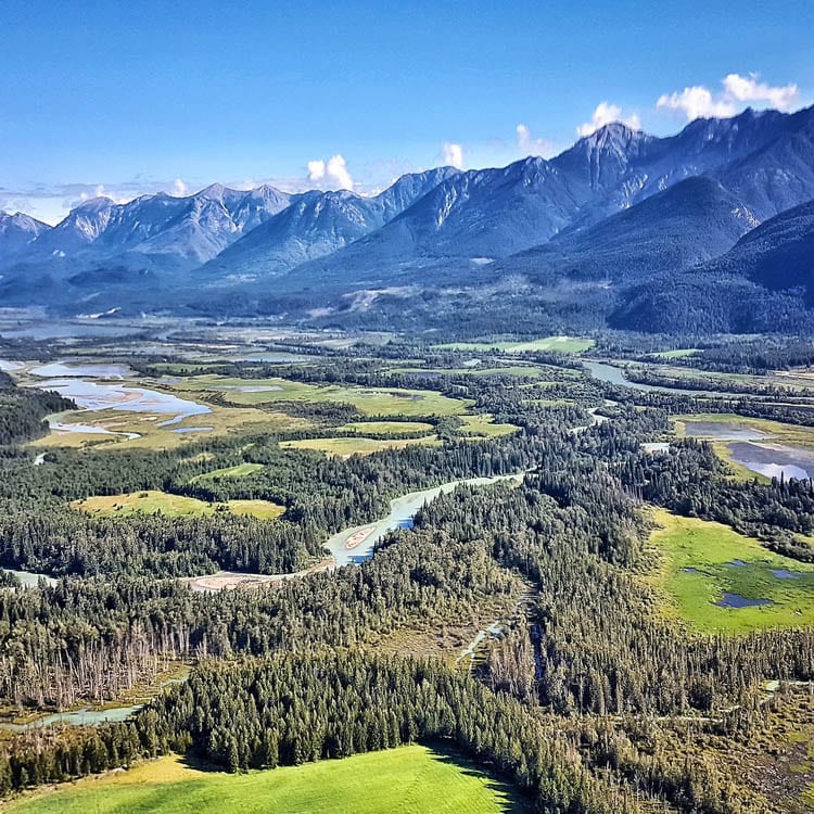 The view of the Columbia Valley as you leave/approach the highway