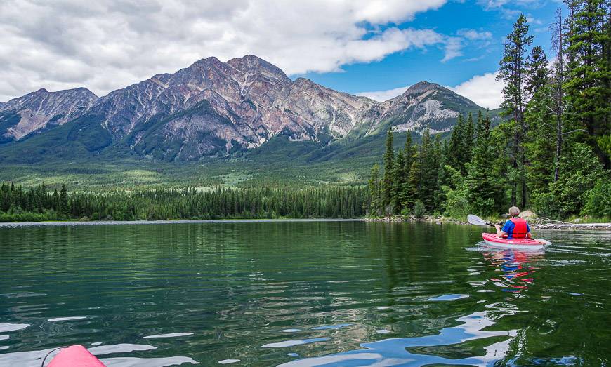 Beautiful easy kayaking on Pyramid Lake - unless the wind blows up