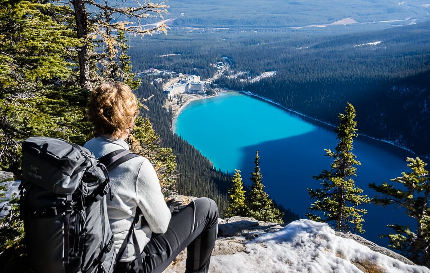 Stellar views of Lake Louise from the Big Beehive - one of the top hikes in Canada