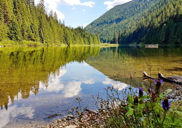 E-bike or mountain bike to Cottonwood Lake above Nelson