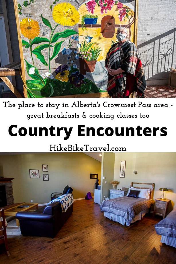 Country Encounters - the place to stay in Alberta's Crowsnest Pass area - with great breakfasts & cooking classes too
