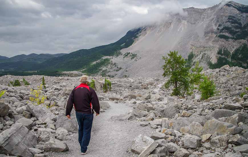 One of the road trips in Alberta takes you by the Frank Slide