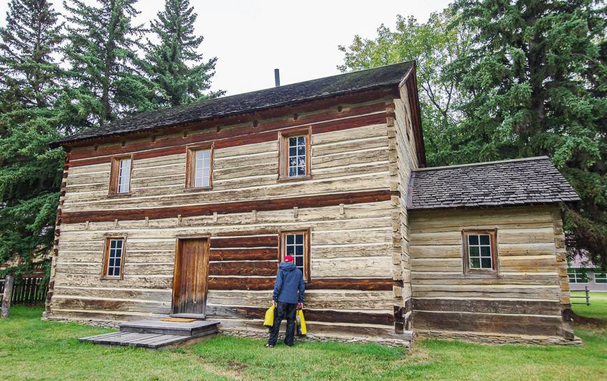 The Rectory at historic Dunvegan Provincial Park was finished in 1890; 96% of the wood is original