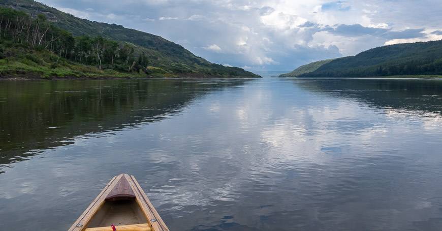 The afternoon on the Peace River just got better and better - it felt like you were paddling into the clouds