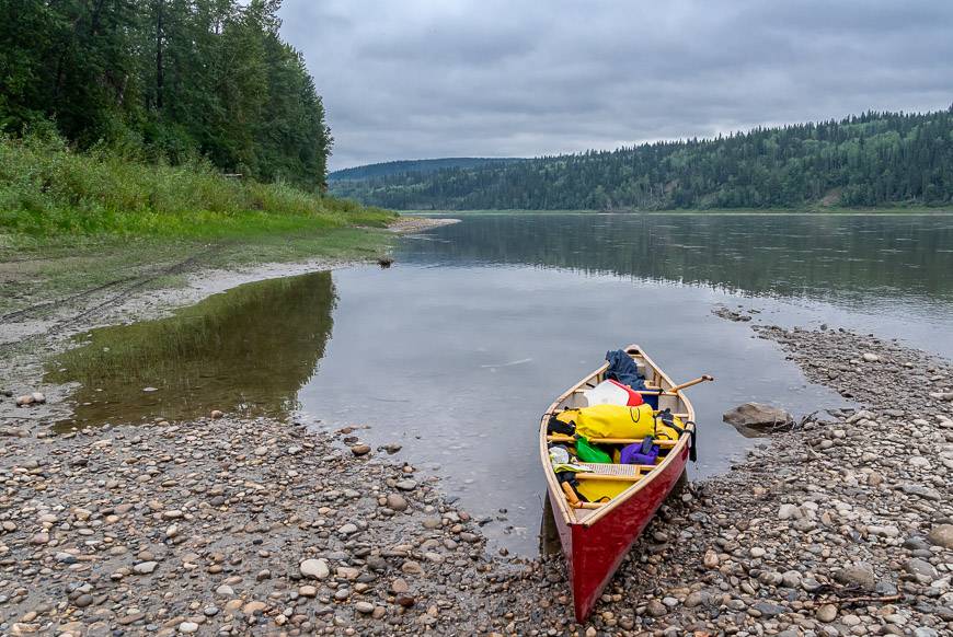 Our starting point on Day 4 canoeing the peace River