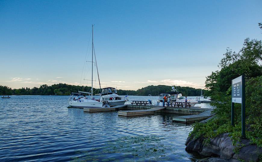 McDonald Island is a popular docking spot for boaters