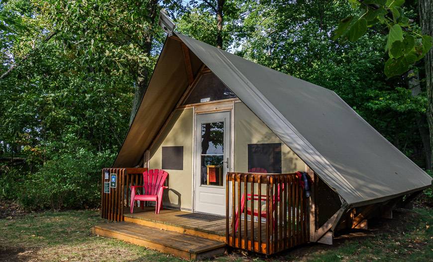 Our oTENTik cabin on Gordon Island