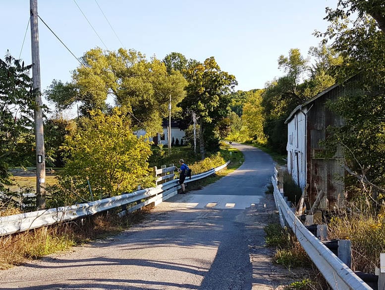 We only saw a handful of cars in total while hiking this section of the Ganaraska Trail