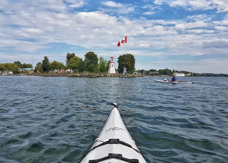 Almost back in Gananoque after our 3 day kayaking trip