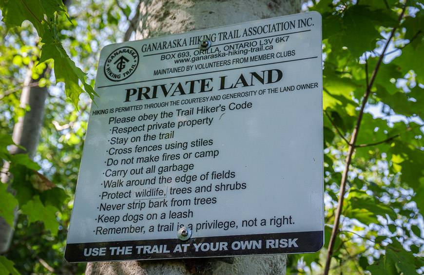 Basic rules to follow across private lands