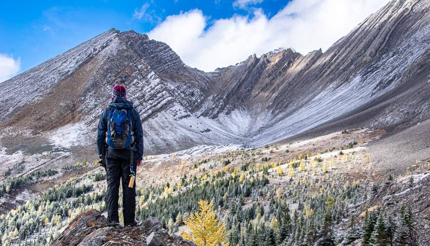 John looking towards Ptarmigan Cirque