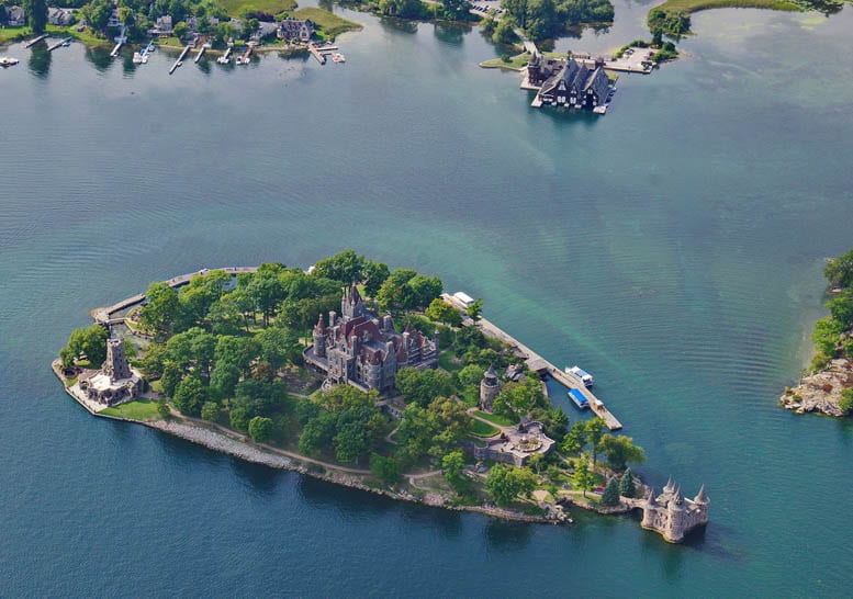 A 1000 Islands helicopter tour offers great views of Boldt Castle