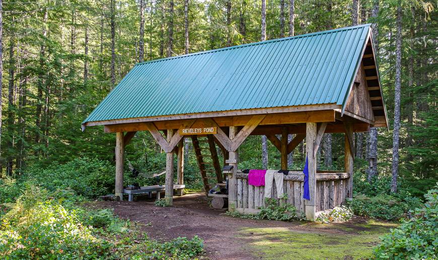 Rieveley Pond Hut has a dirt floor on the lower level