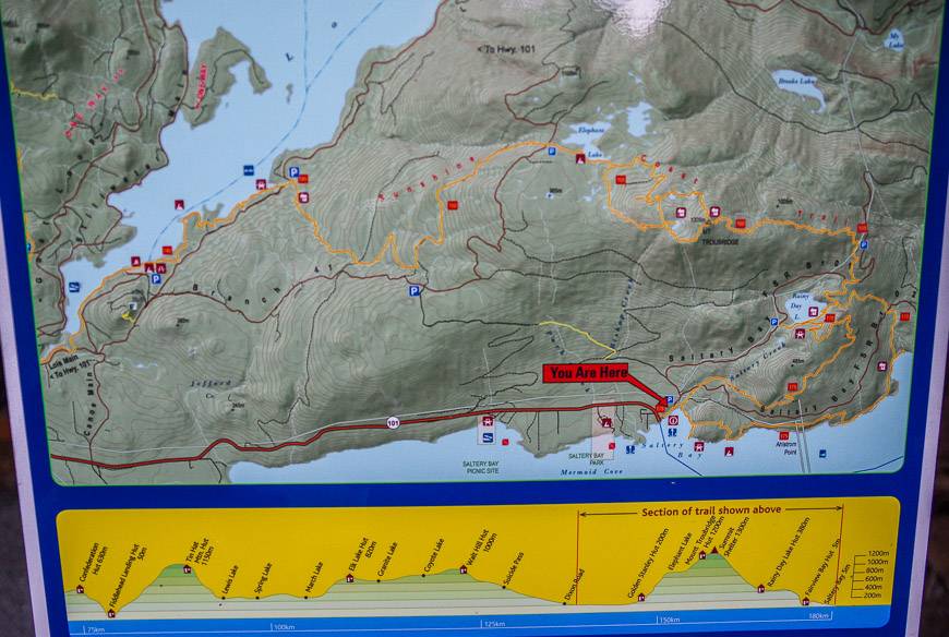 Sunshine Coast Trail Map Sunshine Coast Trail: What You Need To Know | Hike Bike Travel